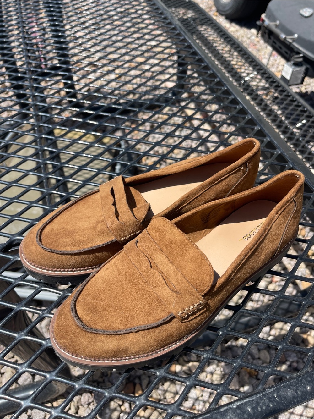 Maurices Tan Suede Penny Loafers